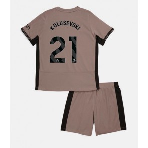 Tottenham Hotspur Dejan Kulusevski #21 Rezervni Dres za Dječji 2023-24 Kratak Rukavima (+ kratke hlače)